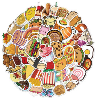 10-30-50PCS-Cute-Food-Burger-Fries-Gourmet-Stickers-Luggage-Laptop-Waterproof-Stickers-Decorative-Stickers-Wholesale-1